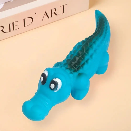 Large -Duty Latex Chew Toy for Aggressive Chewers- Shark Dog Chew Bone