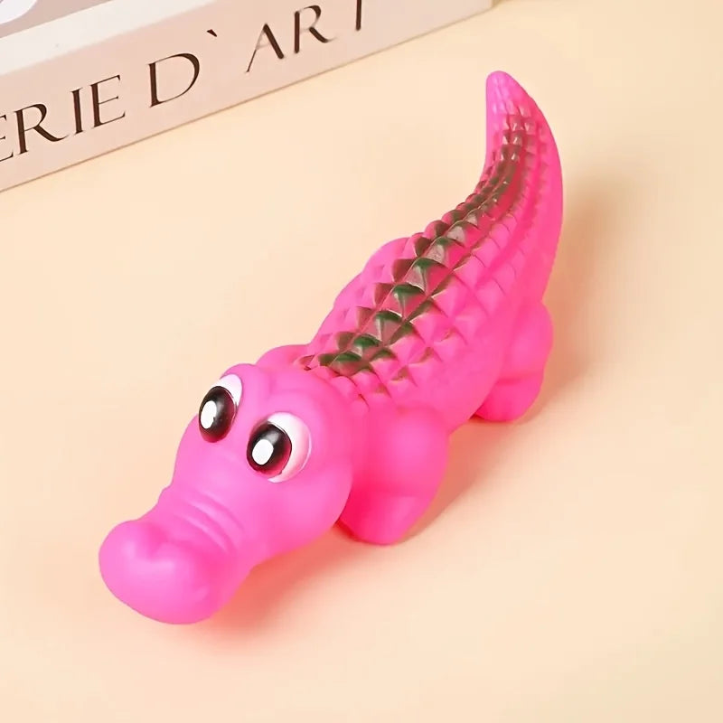 Large -Duty Latex Chew Toy for Aggressive Chewers- Shark Dog Chew Bone